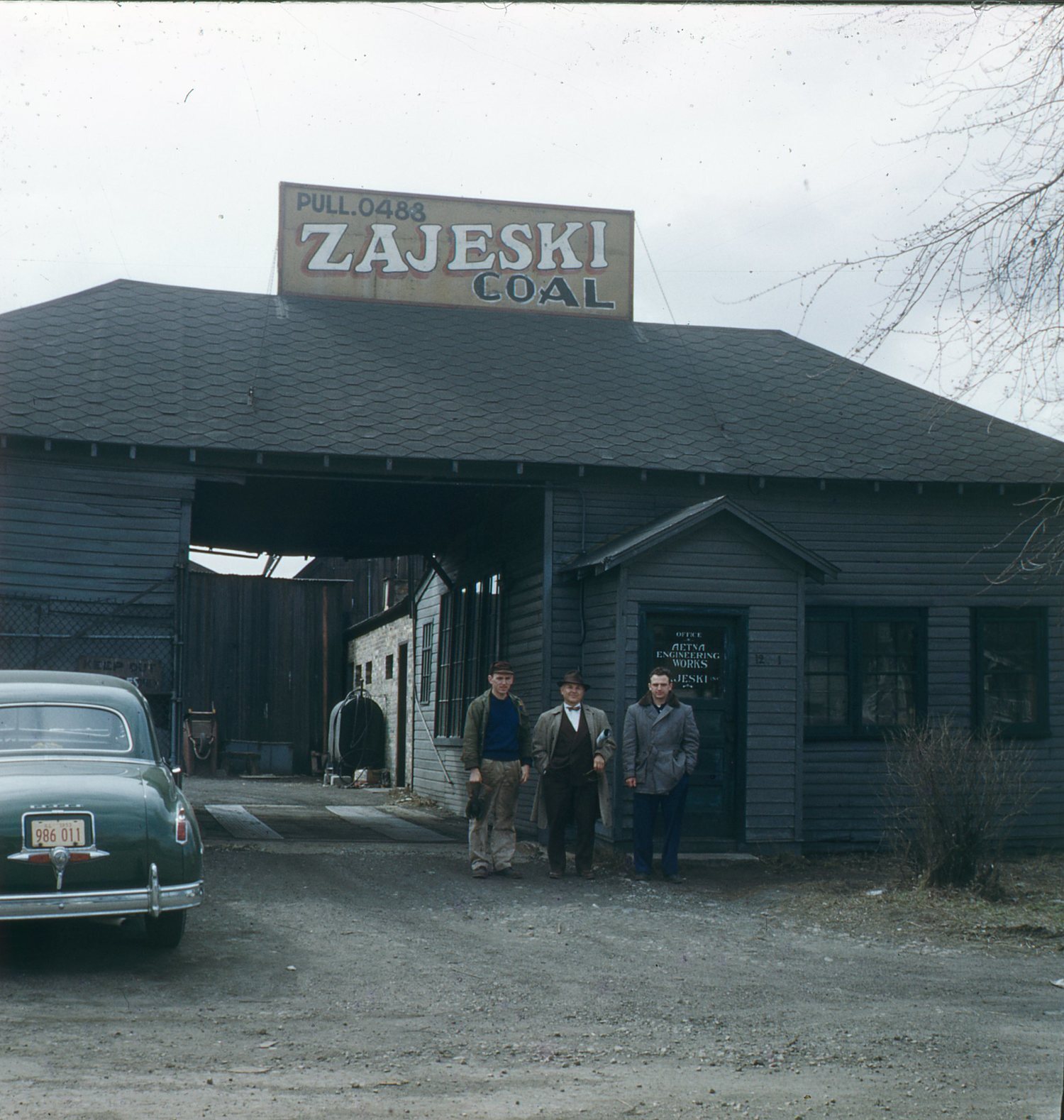The original Zajeski Coal yard and Aetna Engineering Works office